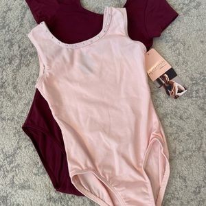 Bloch maroon dance leotard size 4-6, freestyle girls dance leotard size XS 4-5